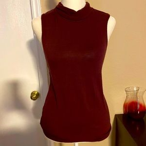 Beautiful burgundy turtle tank top